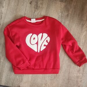 Red Love Heart Sweatshirt